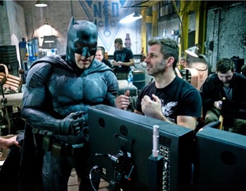 Ben Affleck & Zack Snyder on set 'Batman V Superman: Dawn of Justice'