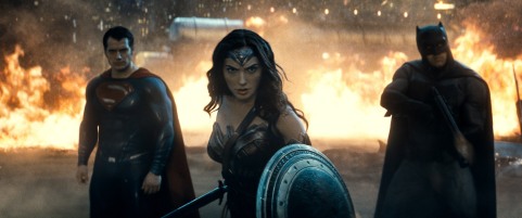 Henry Cavill, Gal Gadot & Ben Affleck in Batman v Superman: Dawn of Justice