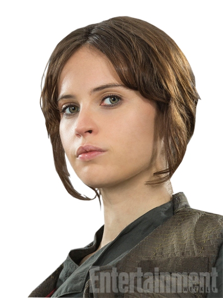 A streetwise delinquent who has been on her own since 15, she has fighting skills and a knowledge of the galactic underworld that the Rebel Alliance desperately needs. “She’s got a checkered past,” says Lucasfilm president and Rogue One producer Kathleen Kennedy. “She has been detained [by the Rebellion] and is being given an opportunity to be useful. And by being useful, it may commute her sentence… She’s a real survivor. She becomes a kind of Joan of Arc in the story.”