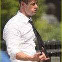 Chris Hemsworth Filming Men in Black
