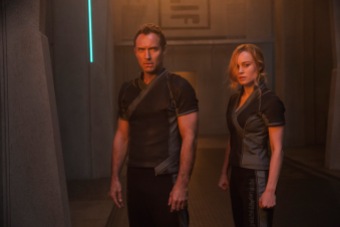 Jude Law & Brie Larson in Captain Marvel